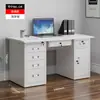 Escritorio de Acero Oficina Escritorio de Computadora Hierro con Cajón con Cerradura Ranura para Hostorio Escritorio de Escritura Doctor Escritorio Financiero