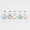 Colgante de pentagrama de material de vidrio, estilo de colgante único, pasador de bola de cuentas opcional, joyería de cuentas DIY, accesorios de estrella, piezas pequeñas