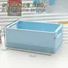 Caja de Almacenamiento Plegable para Escritorio, Estante de Almacenamiento para Material de Oficina de Estudiante, Artículos Varios, Cesta de Almacenamiento para Cosméticos, Cesta Pequeña Apilable