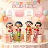 Globo de Palo de Caricatura Infantil Cherry Little Maruko para Niñas, Globo de Papel de Aluminio para Puestos Promocionales y Juguetes