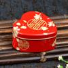 Caja de hojalata creativa, mediana, con forma de corazón, de hierro, con estampado de amor, para dulces, de hojalata, para guardar regalos, de hierro