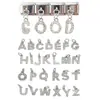 Nueva Serie de Colgantes para Pulsera Modular Estilo Italiano Serie de Letras Ensamblaje Personalizado Cadena