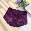 Encaje para mujer de talle medio sin costuras ultradelgado levanta glúteos talla extra gordo mm200 kg caliente hueco sexy triángulo malla