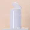 Botella con Tapa Flip-Top de Boca Ancha en Stock, PET Transparente, Botella de Plástico de 89 mm para Pasta de Dientes, Crema para Ojos, Botella Dispensadora de Crema Cosmética