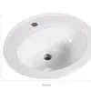 Lavabo de encastre para niños color cerámico lavabo de medio encastre para mostrador tamaño pequeño para guardería lavabo para niños lavabo infantil mesa