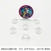 Soporte para tarjetas transparente tipo cristal multiestilo soporte para tarjetas de visita accesorios de juguete tarjeta de papel tarjeta juego de monopoly soporte para tarjetas de colores