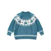 Suéter de Invierno Nuevo 2026 para Niñas Wulibu Estilo Fair Isle Dibujos Animados de Animales Grueso Lindo Suéter Tejido para Niños