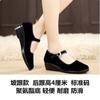 Sapatos de Tecido Respiráveis Old Beijing para Primavera e Verão, Sapatos de Trabalho Plataforma Confortáveis e Resistentes ao Desgaste para Mulheres, Sapatos de Salto Anabela com Solado Plano para Homens