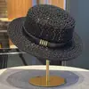 Sombrero de Paja Plano Estilo Francés para Mujer, Sombrero de Playa de Verano, Modelo Nuevo, Sombrero Tejido con Protección Solar para Sesiones de Fotos, Sombrero de Sombrilla