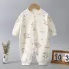Macacão do bebê primavera e outono meninos e meninas bebê Outono romper recém-nascido roupas infantis de algodão puro desossado Four Seasons romper