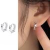 Hebilla de Oreja de Aguja de Plata 925 para Mujer 2025 Nuevas Explosiones Diseño Nicho Accesorios Avanzados para la Oreja Aretes de Lujo Ligero