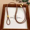Tienda de Joyería de Cuerda Trenzada Mismo Estilo Cuerda de Joyería de Gama Alta Cordón para Collar Premium con Colgante Chapado en Oro Cordón Colgante Unisex