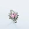 Anillo de Zirconia Nuevo de Aliexpress Anillo de Compromiso de Diamante Rubí Ovalado Anillo de Diamante W115