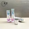Nuevo Set de Empaque para Productos de Cuidado de la Piel: Botella Spray Acrílica de 100ml, Botella para Crema, Botella para Loción con Gradiente Morado Electroplateado