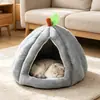 Nido de Calabaza Semicerrado Uso en Todas las Estaciones Artefacto Calentador de Invierno Esterilla para Perro Gato Alta Seguridad Nido de Alta Apariencia
