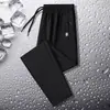 Pantalones Casuales Rectos para Hombre Pantalones Juventud Popular Año 2024 Verano Nuevos Pantalones de Seda Helada Pantalones Deportivos para Hombre