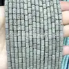 Cuentas Sueltas Cilíndricas de Piedra Volcánica Rojas, Amarillas, Azules, Blancas y Negras Cuentas Tubulares de Roca Volcánica Accesorios para Joyería DIY Cuentas Cilíndricas de Piedra Volcánica