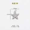 Colgante de Estrella de Mar de Acero Inoxidable Collar Estrella Marina Pulsera Encanto Estilo Oceánico Accesorios de Joyería DIY