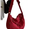 Bolsa de lona impermeable de nailon, bolsa de moda moderna, otoño e invierno, estilo Mori artístico, bolsa de albóndiga, estudiante universitario, clase, hombro, al por mayor