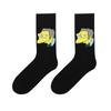 Calcetines Casuales para Hombre X Los Simpson Calcetines de Pareja Tubo Medio Calcetines Trendy de Calle Personalizados Cabeza de Anime Coreanos Lindos