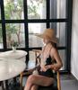 Traje de baño de una pieza para mujer, bikini sexy, elegante y sencillo que cubre el vientre, ideal para vacaciones en aguas termales, 2019