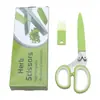 Tijeras de Cocina Multifuncionales de Cinco Capas de Acero Inoxidable para Cortar Cebolletas, Verduras, Puerros, Cilantro y Comida para Bebés, Así como para Triturar Papel
