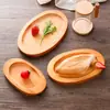 Bandeja Teppanyaki de Madera de Pino Personalizada, Base de Madera Aislante de Calor, Bandeja de Madera para Pizza, Plato para Bistec, Plato Occidental para Uso en Casa, Rectangular