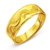 Anillo de oro arena de Vietnam para hombre, moda retro, dominante, patrón de dragón, anillo abierto, joyería de aleación de cobre, artículos de regalo en vivo