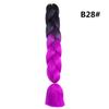 Fibra Sintética Tranças Grandes Coloridas Trança Jumbo Preta Africana Tranças Largas Soltas Cor Degradê Tranças Grossas Grandes Dreadlocks em Estoque