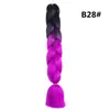 Trenza Jumbo Africana de Colores, Trenzas Sueltas Grandes, Rastas de Color Degradado, Procesamiento Personalizado