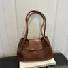Bolsa de tecido de alta qualidade, grande capacidade, 2026 Verão, novo estilo, moderna, simples, versátil, de ombro único, de mão, tote bag, crossbody