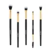 Set de Brochas de Maquillaje Rc de 5 Piezas Transfronterizo Doble Cara Rizador de Pestañas Pincel para Cejas Pincel para Sombras de Ojos Pincel para Corrector con Empaque de Caja de Papel Asequible
