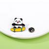 Broche Panda Milán Juegos de Invierno Baloncesto Fútbol Bádminton Tenis de Mesa Colección Conmemorativa Insignia de Aleación