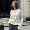 Cardigã de tricô estilo Chanel para mulheres, novo design outono e inverno, único e estiloso, casaco suéter versátil e macio