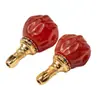 Pulsera Cadena Pagoda de Tres Pisos Cabeza de Buda Ágata Roja Estrella y Luna Rudraksha Accesorios DIY con Cuentas