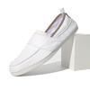 Zapatos de lona sin cordones para hombre, de moda juvenil, transpirables, informales, clásicos, combinables, suaves y cómodos, de caña baja.