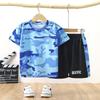 Traje de manga corta para niños 2025 ropa de verano traje para niños camiseta ropa deportiva ropa de secado rápido para niñas camiseta ropa infantil al por mayor