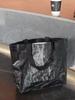 Fábrica de bolsas tejidas portátiles en stock, película de impresión a color, bolsa de plástico PP, bolsa de nailon con forma de barco, bolsa impermeable, bolsa de piel de serpiente IKEA