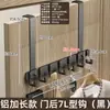 Organizador de ganchos para puerta de aluminio espacial, un artículo imprescindible para colgar ropa en el dormitorio, no requiere taladrar, ganchos para colgar ropa detrás de la puerta