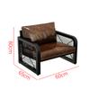 Sofá de Canto para Restaurante Estilo Industrial Retrô Mesa de Jantar para Churrasqueira Hot Pot Comercial Conjunto de Mesa e Cadeiras de Ferro para Bar Transparente