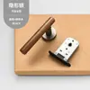Nuevo Estilo Chino Cerradura de Puerta Invisible para Habitación Interior Cerradura de Puerta Retro Bronce Amarillo Cerradura de Lengüeta Única Manija de Puerta de Habitación Oculta