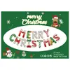 Rosa Dorado Navideño Transfronterizo 16 Pulgadas Letras Inglesas Papel de Aluminio Película de Aluminio Globo Fiesta Navideña Set de Fiesta Mayoreo