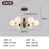 Lustre francês antigo para sala de estar, estilo Bauhaus, retrô, com feijão mágico, luminária de design vintage para restaurante de alta qualidade