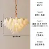 [Transfronterizo] Iluminación de Lujo Ligero de Alto Nivel con Ambiente Estilo Francés en Color Crema para Comedor y Sala de Estar Candelabro Murano