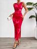 Comercio Exterior Ropa de Mujer Transfronterizo Temu Estación Independiente Shein Amazon Vestido Elegante Delgado Sin Mangas