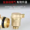 Válvula de purga automática para distribuidor de agua geotérmica, Válvula de drenaje de gran caudal para calefacción por suelo radiante, Válvula de purga de radiador, Todo cobre