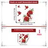 Tema Navideño Rama Búho Pájaro Pegatina para Ventana Vidrio de Escaparate Puerta de Cristal Decoración para el Hogar Pegatina Electrostática para Vidrio
