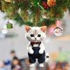 Nuevo Producto Transfronterizo Navidad Creativo Gatito Colgante para Coche Colgante para Mochila Coche Coche Espejo Retrovisor