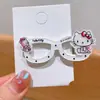 Gafas con Marco de Gato Pasador para el Cabello Niña Linda Corazón Estudiante Creativo Divertido Flequillo Pinza Lateral Tocado Pinza de Pato Joyería