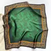 Lenço de seda Quadrado de seda Quadrado quadrado Alto sentido Fino Lenço feminino elegante impressão proteção do pescoço lenço decorativo lenço atacado